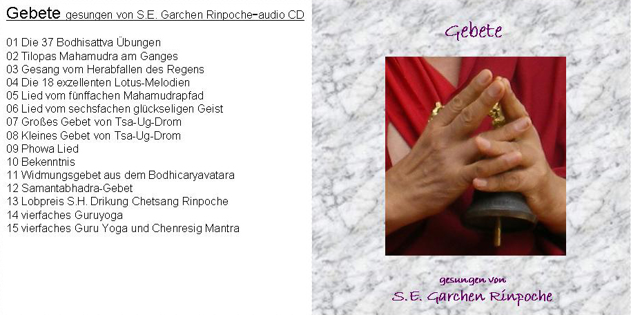 Garchen Rinpoche Gebete
